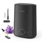 BREEZOME 5L Cool Mist Humidifier for Bedroom, Ultrasonic Top-Fill Humidifier with Essential Oil Diffuser, 360° Nozzle, Auto Shut-Off & 50H Runtime – Quiet Large Room Humidifier for Home, Baby & Plants