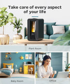 BREEZOME 6L Cool Mist Humidifier for Bedroom, Top Fill Ultrasonic Humidifier with Humidistat, Essential Oil Diffuser, Night Light & 60H Runtime, Quiet Large Room Humidifier for Home, Office & Plants